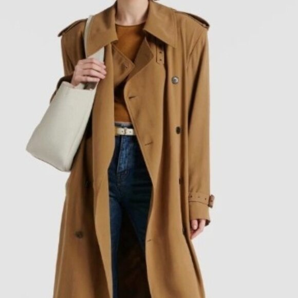Saint Laurent Twill Trench in Sable Runway Spring/Summer 2024 Size 36 - Picture 7 of 16